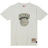 Mitchell & Ness Knicks Cream T-Shirt - In Cream - Front View