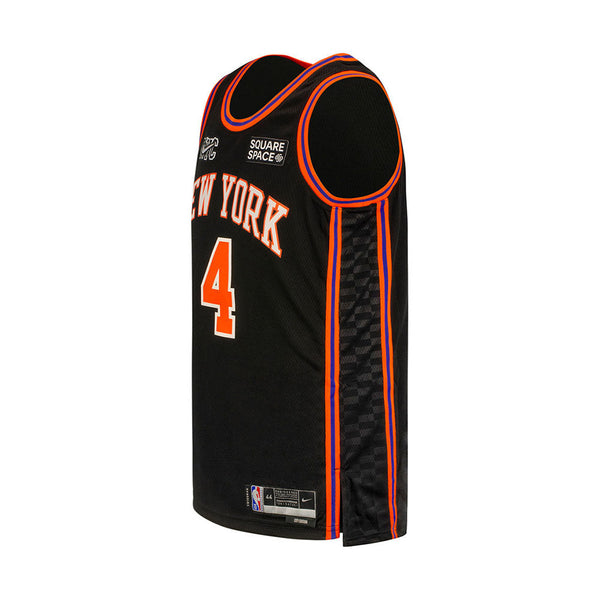 New York Knicks Youth Derrick Rose Nike City Edition Jersey in Black - Left View