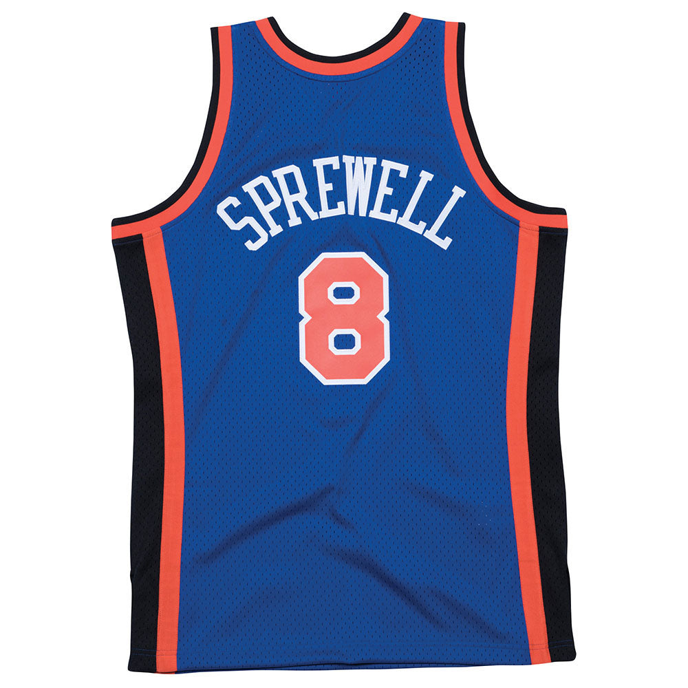 Mitchell & Ness, Shirts, Mitchell Ness Latrell Sprewell Swingman Jersey  Road Ny Knicks 9899 Size M