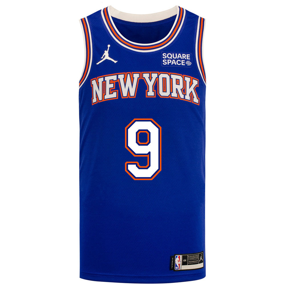 RJ Barrett New York Knicks Autographed 2021-2022 Blue Statement