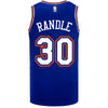 Knicks 21-22 Julius Randle Statement Swingman Jersey in Blue - Back View
