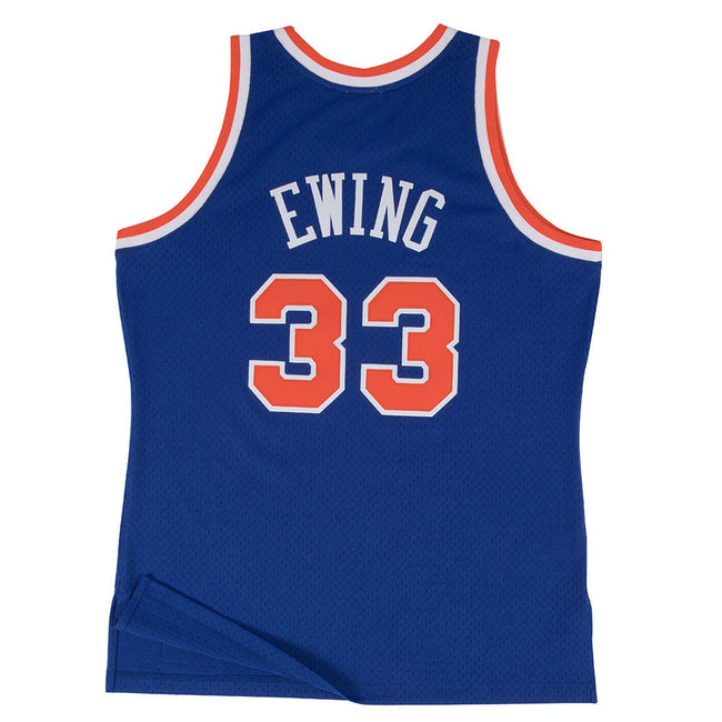 New York Knicks Patrick Ewing Hardwood Classics White Swingman Jersey