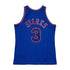 HWC Knicks Swingman Jersey John Starks 1996-97 Anniversary in Blue - Back View