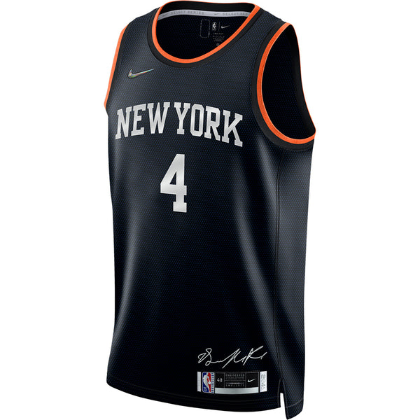 Knicks 21-22 Derrick Rose Select Series Jersey in Black - Front View