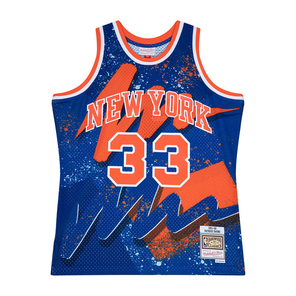 New York Knicks Mitchell & Ness Hardwood Classics 1991 Hyper Hoops Swingman  Shorts - Blue