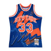 Mitchell & Ness Knicks Hyper Hoops Patrick Ewing #33 Swingman Jersey In Blue & Orange - Front View
