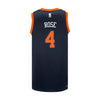Youth Knicks 22-23 Derrick Rose Statement Swingman Jersey In Blue - Back View