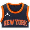 Youth Knicks 22-23 Obi Toppin Statement Swingman Jersey In Blue - Zoom View On Front Graphic