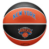 Wilson Knicks City Edition Basketball In Orange & Black - Back View