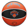 Wilson Knicks City Edition Basketball In Orange & Black - Front View