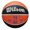 Wilson Knicks City Edition Basketball In Orange & Black - Back View 2