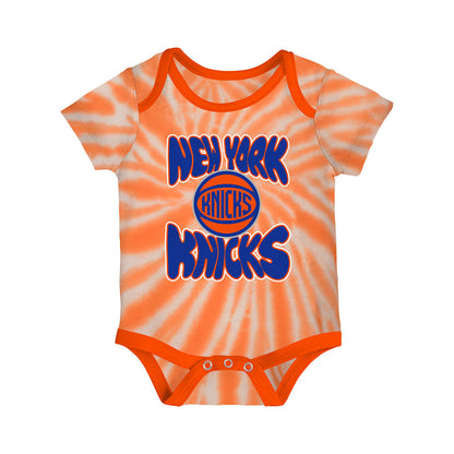 Infant Knicks 2 Pack Tie Dye Creeper in Orange - Front View