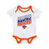Infant Knicks 2 Pack Tie Dye Creeper in White - Front View