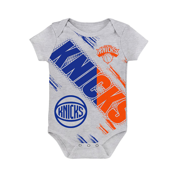 Products Infant Knicks Dribbles Creeper in Grey - Front View