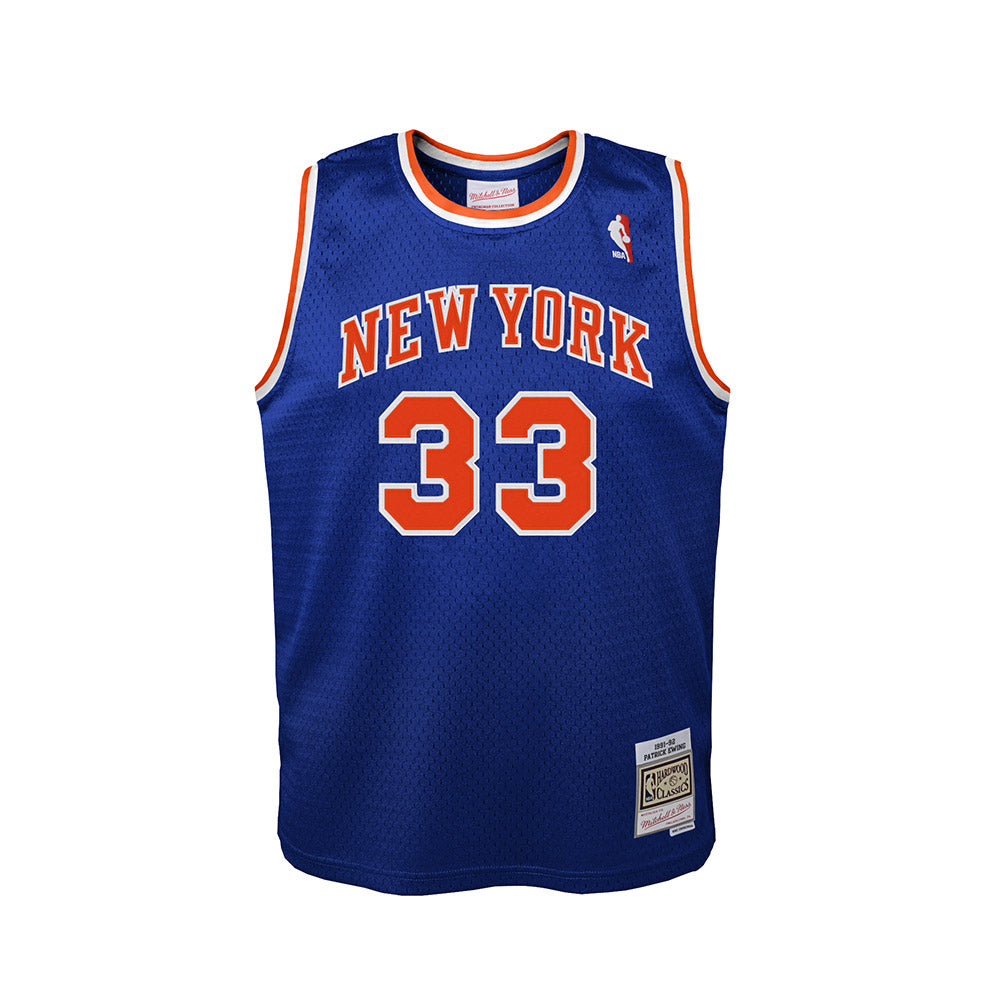 Mitchell & Ness Toddler Knicks Patrick Ewing Swingman Jersey In Blue - Front View