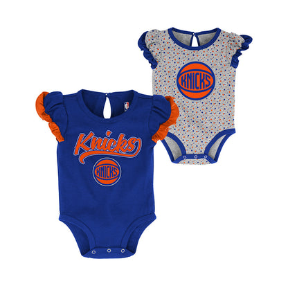 Infant Knicks 2-Pack Creeper Set In Blue & Grey - Combined View