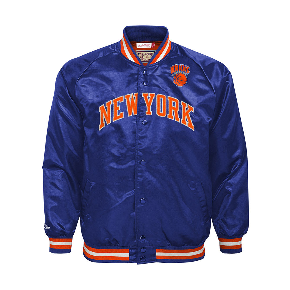 Mitchell & Ness Knicks Fashion Gold Lightweight Satin Jacket