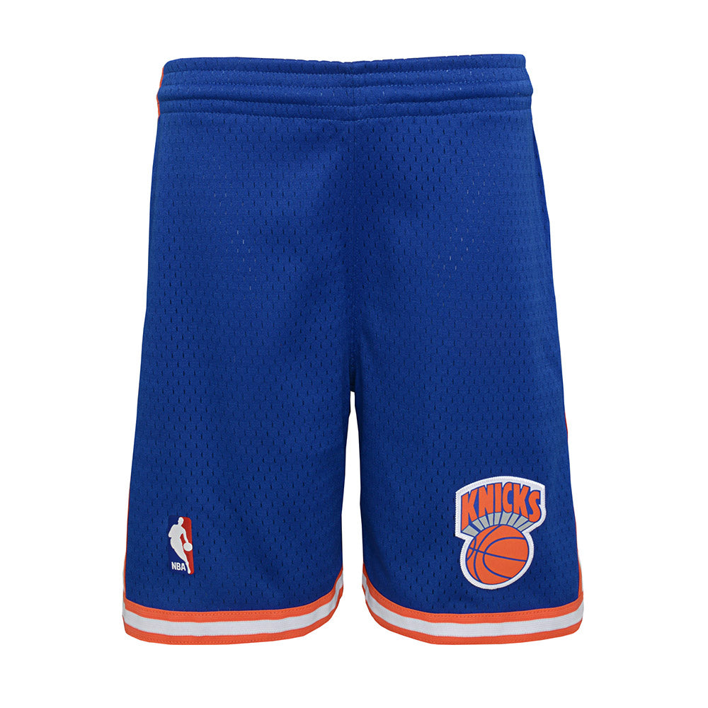 Mitchell & Ness Youth HWC Swingman Shorts In Blue - Front View