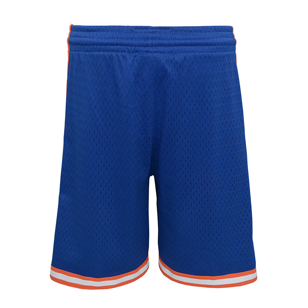 Mitchell & Ness Youth HWC Swingman Shorts In Blue - Back View