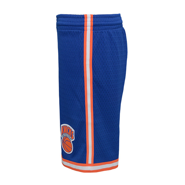Mitchell & Ness Youth HWC Swingman Shorts In Blue - Left Side View