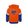 Kids Knicks Miracle on Court Hoodie and Pant Set In Orange & Blue - Hoodie Front View