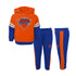 Kids Knicks Miracle on Court Hoodie and Pant Set In Orange & Blue - Combined View