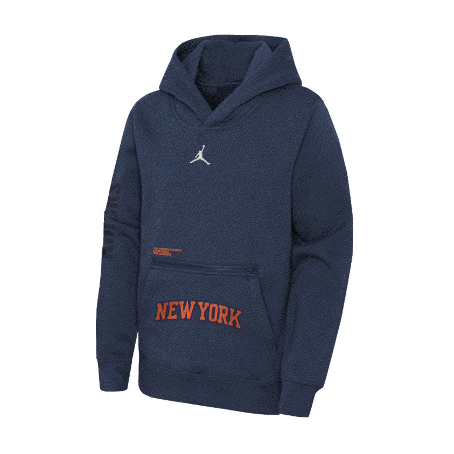 Youth Statement 22-23 Jordan Brand Courtside Hood In Blue - Front View