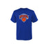 Products Youth Knicks Slogan Tee in Blue - Front View