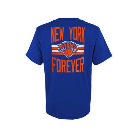 Products Youth Knicks Slogan Tee in Blue - Back View