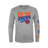 Youth Knicks Busy Long Sleeve Tee In Grey - Front View