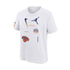 Youth Statement 22-23 Jordan Brand Courtside Max90 Tee In White - Front View