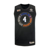 Youth Derrick Rose Nike 20-21 City Edition Swingman Jersey in Black - Front View
