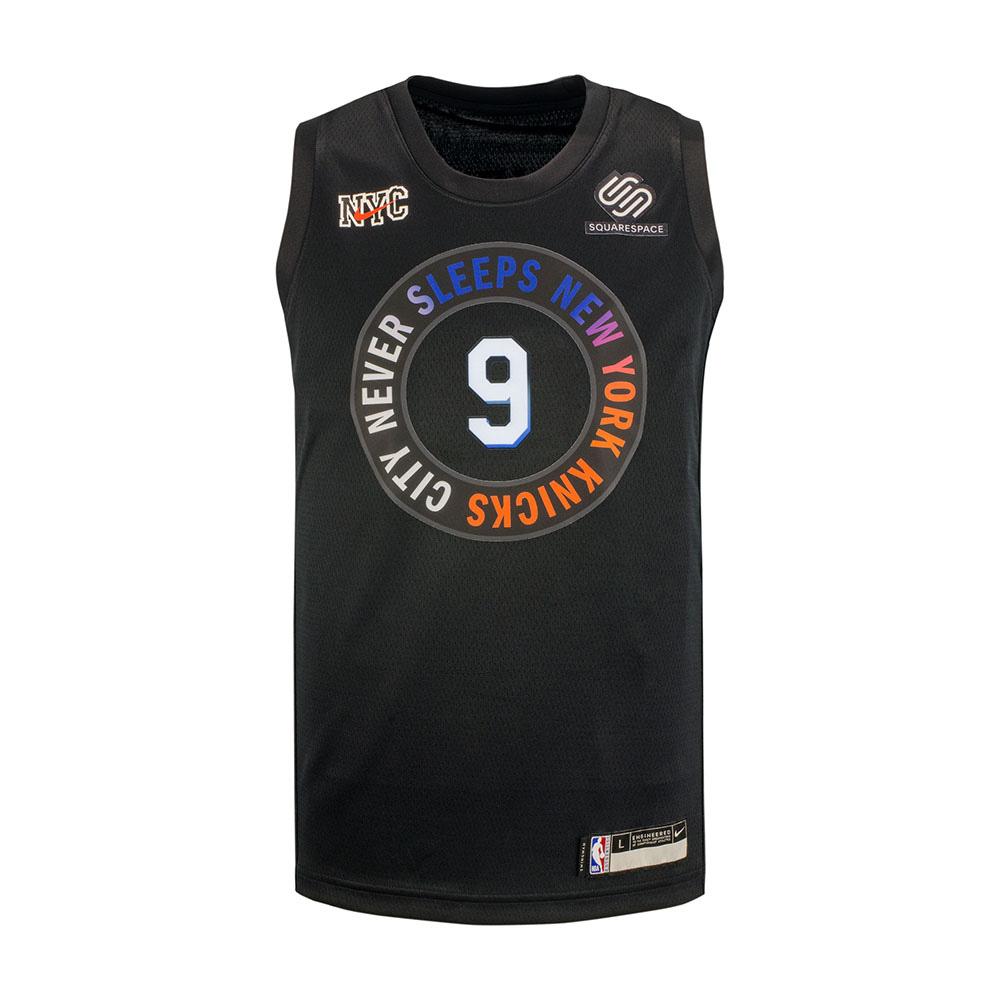 RJ Barrett New York Knicks Autographed Nike Black 2020-21 City Edition  Swingman Jersey