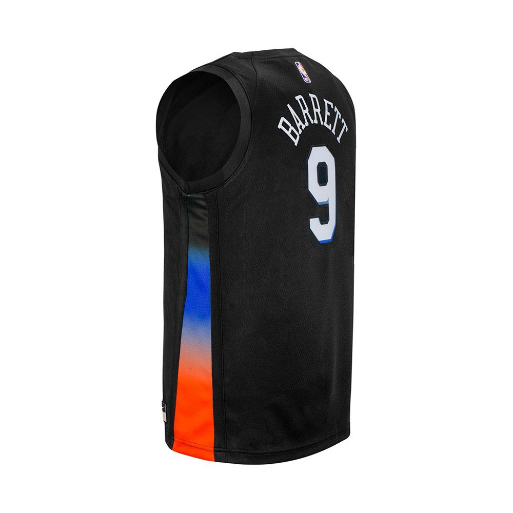 RJ Barrett New York Knicks Signed Nike Black 2020-21 City Swingman Jersey
