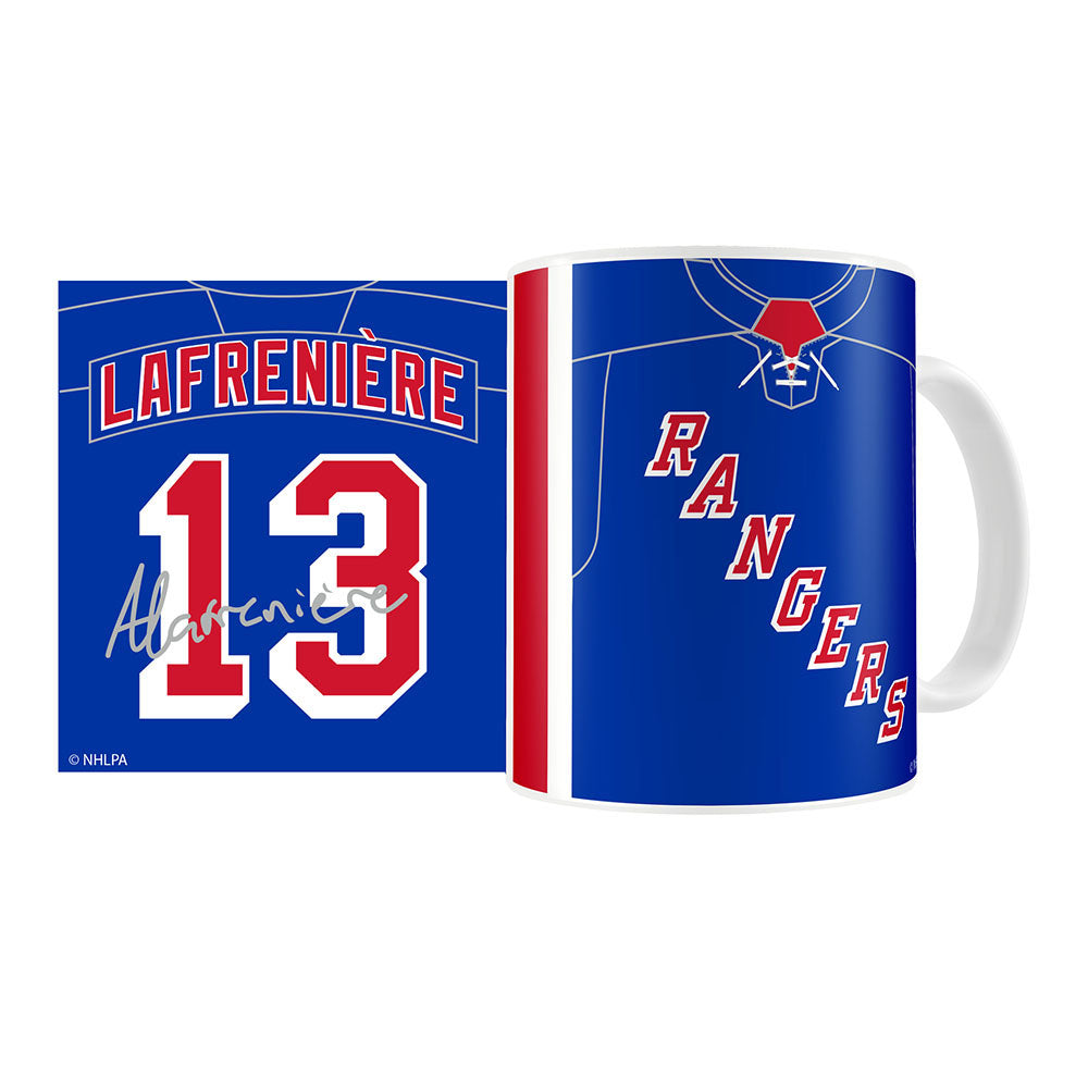 Mustang Alexis Lafreniere 15 oz. Jersey Coffee Mug in Blue - Full View