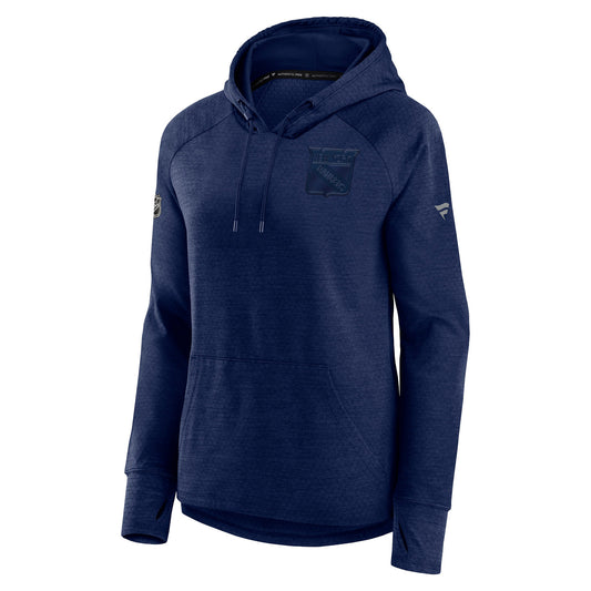 Women's Fanatics Rangers Performance Pullover Hood In Blue - Front View