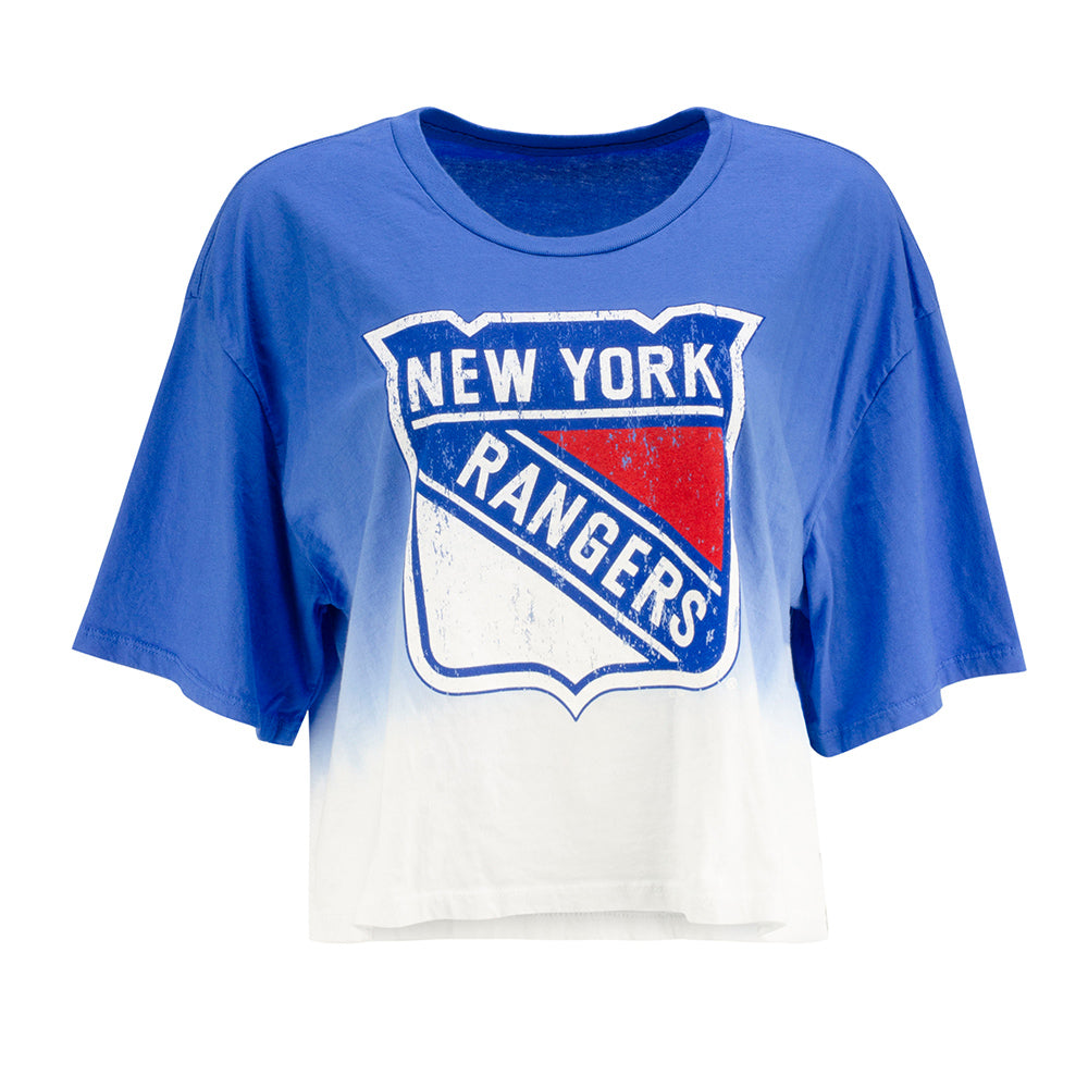 Vintage New York Rangers Cropped Zip-Up Tee (L)