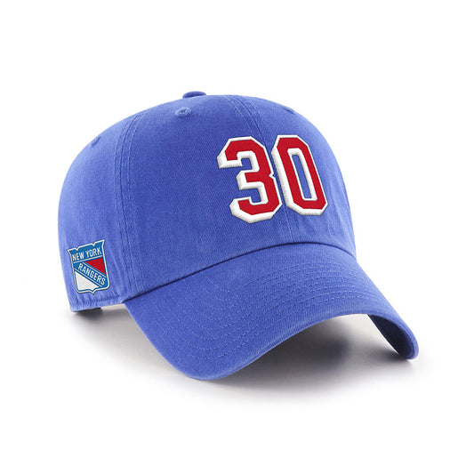 New York Rangers Lundqvist N&N Clean Up Hat in Blue - Front Right View
