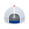 Fanatics Rangers Iconic Gradiant Trucker Hat In Blue, White & Red - Back View