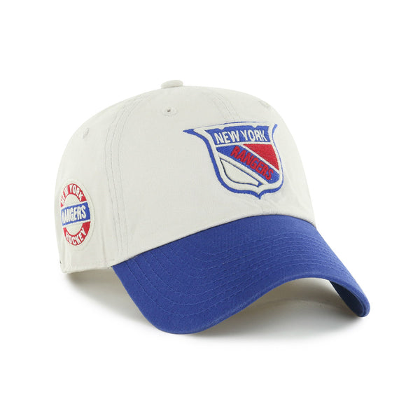 '47 Brand Rangers Sidestep Clean Up Hat In White & Blue - Angled Right Side View