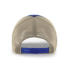 '47 Brand Rangers Four Stroke Meshback Clean Up Hat In Blue & Tan - Back View