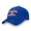 Fanatics Rangers Special Edition 2022 Unstructured Adjustable Hat In Blue & Red - Angled Left Side View