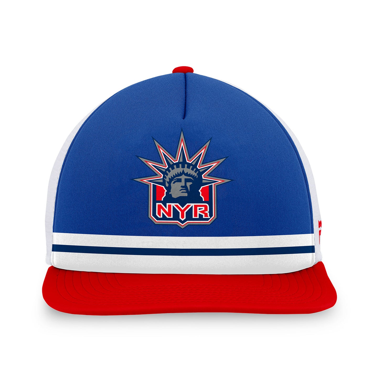 Fanatics Rangers Special Edition 2022 Foam Front Trucker Hat In Blue, Red & White - Front View