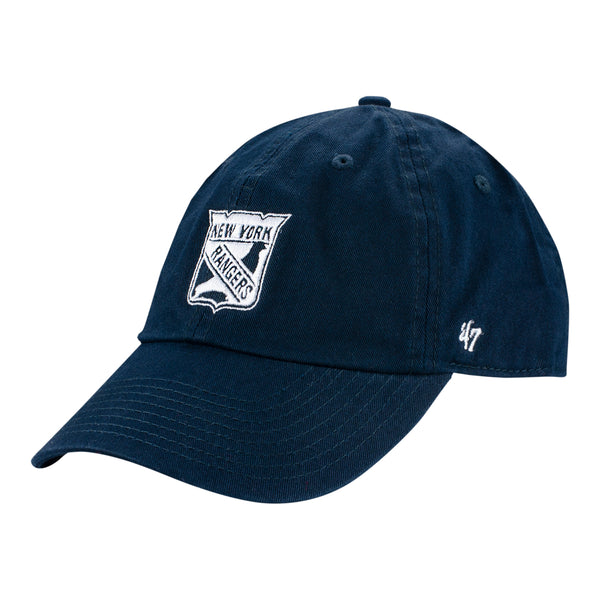 '47 Brand Rangers Exclusive Staple Navy Clean Up Hat In Blue - Angled Left Side View