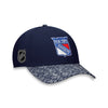 Fanatics Rangers 22-23 Playoff Participant Locker Room Structured Adjustable Hat