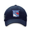 Fanatics Rangers 22-23 Playoff Participant Unstructured Adjustable Hat - In Navy - Front View