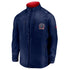 Men's Rangers Liberty Rink Full Zip Jacket in Dark Blue - Front View