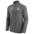 Fanatics Rangers 21-22 Playoff Authentic Pro Participant ¼ Zip in Grey - Front View
