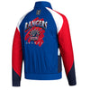 Adidas Rangers Reverse Retro 2022 Zip Up Jacket In Blue, Red & White - Back View
