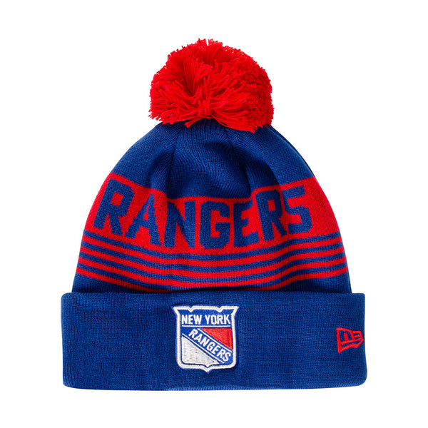 New Era Rangers Proof Knit Hat Success in Blue - Front View